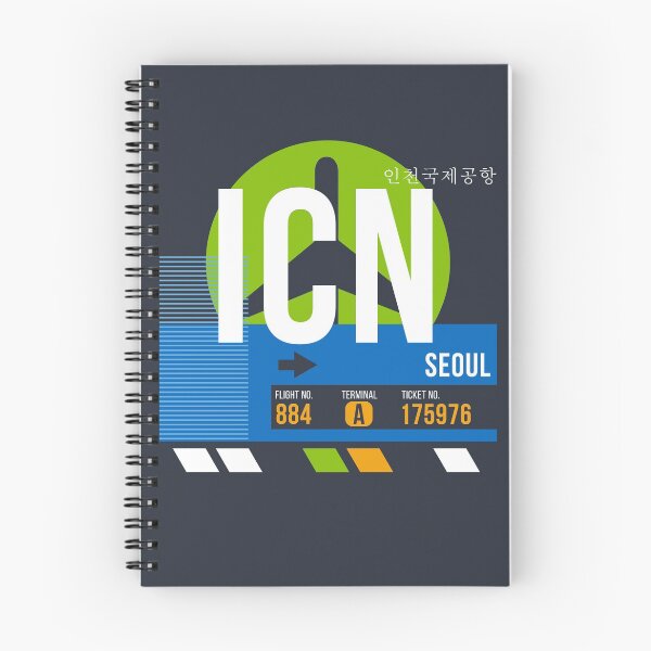Item preview, Seoul, South Korea (ICN) Airport Code Baggage Tag designed and sold by SLAG-Creative.