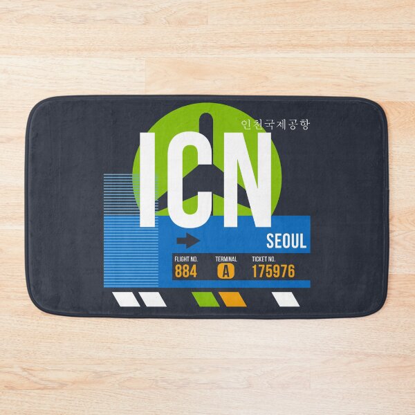 Item preview, Seoul, South Korea (ICN) Airport Code Baggage Tag designed and sold by SLAG-Creative.