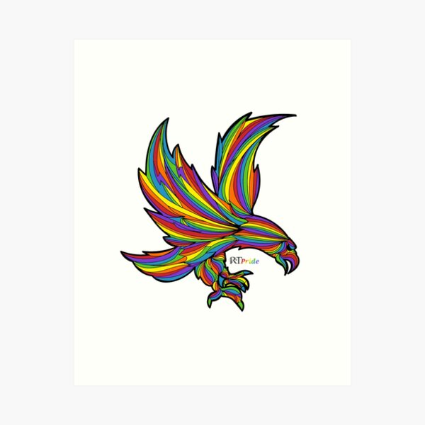 Eagles unveil rainbow Eagle wings mural for Pride Month