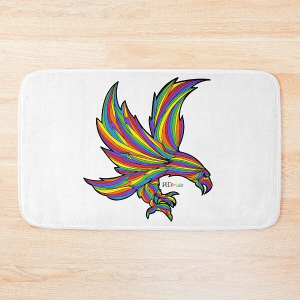 Item preview, Rainbow eagle, flying designed and sold by RikkyTeesPride.