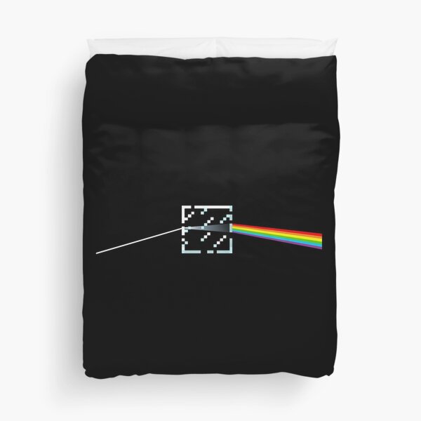 Pink floyd the dark side of the moon (minecraft version) Duvet Cover