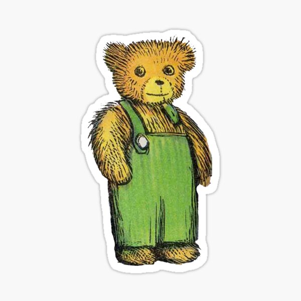 Corduroy bear Sticker