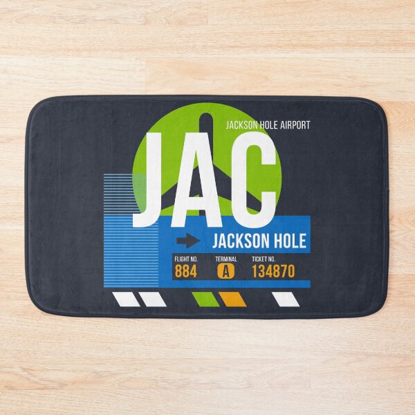 Item preview, Jackson Hole, Wyoming (JAC) Airport Code Baggage Tag designed and sold by SLAG-Creative.