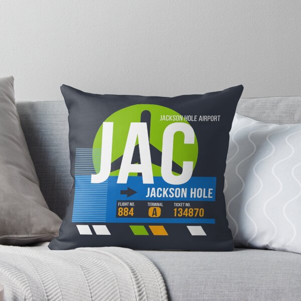 Item preview, Jackson Hole, Wyoming (JAC) Airport Code Baggage Tag designed and sold by SLAG-Creative.