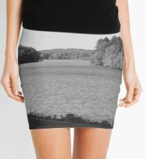 Black and White at the Lake Mini Skirt