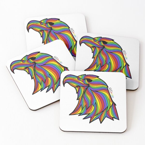 Item preview, Rainbow eagle head designed and sold by RikkyTeesPride.