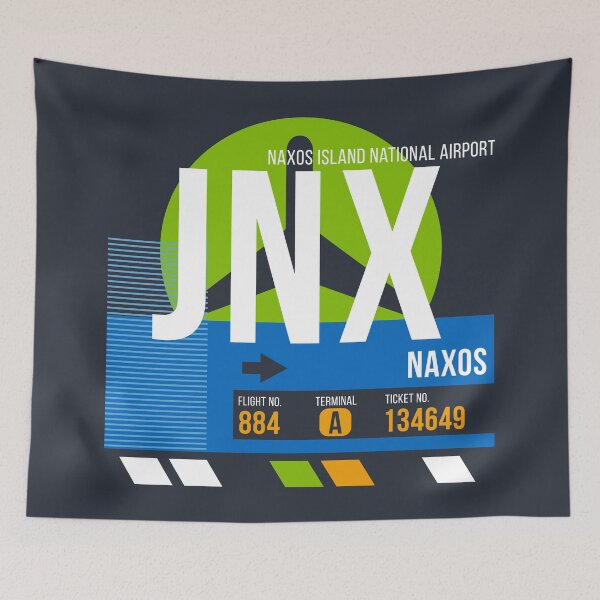 Item preview, Naxos, Greece (JMK) Airport Code Baggage Tag designed and sold by SLAG-Creative.