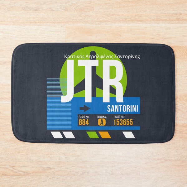 Item preview, Santorini, Greece (JTR) Airport Code Baggage Tag designed and sold by SLAG-Creative.