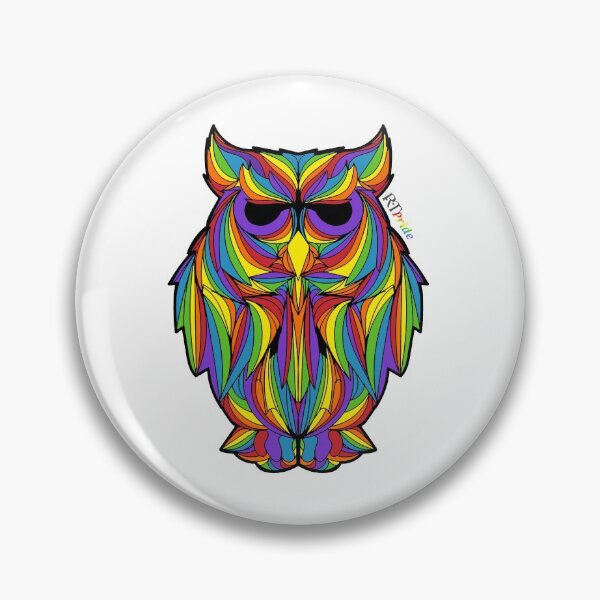 Item preview, Rainbow owl, full body designed and sold by RikkyTeesPride.