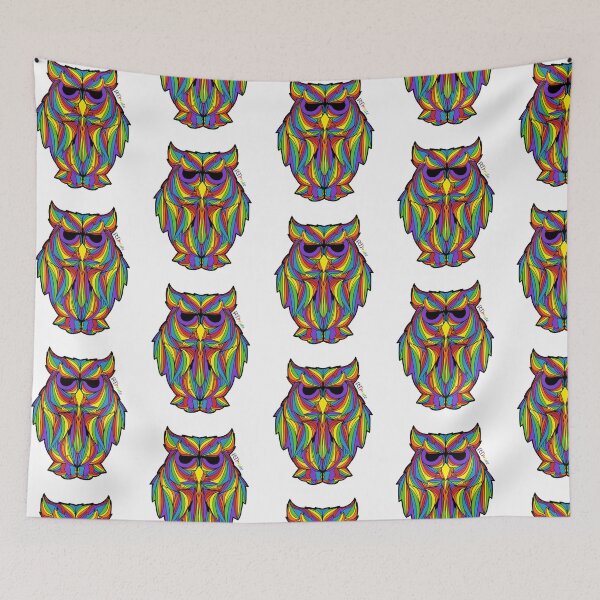 Item preview, Rainbow owl, full body designed and sold by RikkyTeesPride.