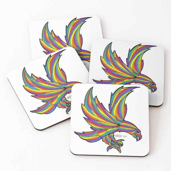 Item preview, Rainbow eagle, flying designed and sold by RikkyTeesPride.