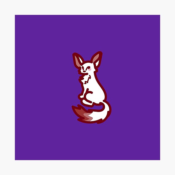 Les amis de Figer - Pure le fennec - violet Impression photo