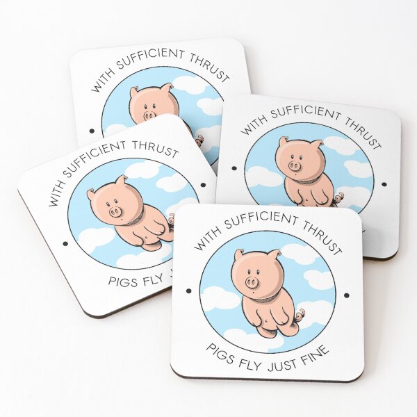 Item preview, With Sufficient Thrust, Pigs Fly Just Fine designed and sold by xx-panda.