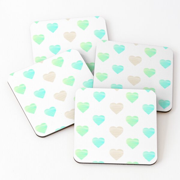Item preview, Beachy Vibes Hearts Sticker Pack designed and sold by Designs By YL.