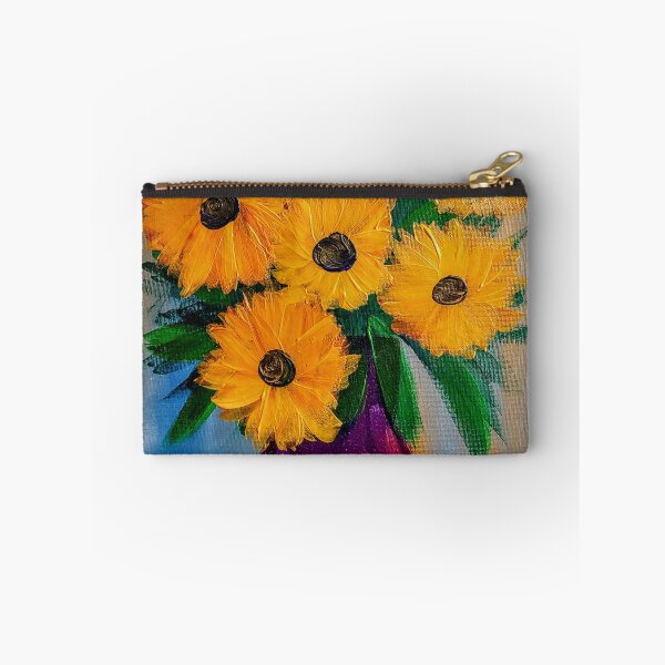 Item preview, Sunflowers in a purple vase  designed and sold by kkartwork.