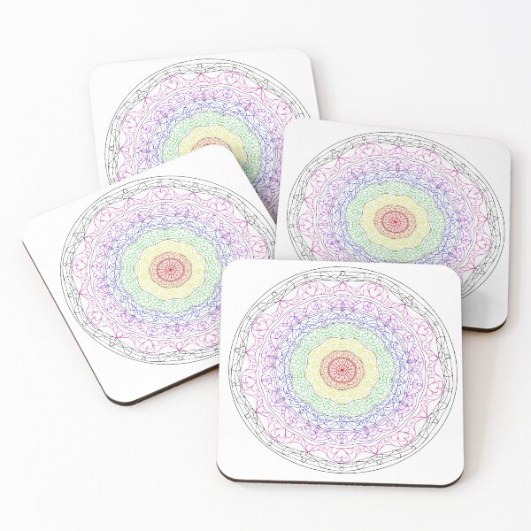 Item preview, Gay pride mandala designed and sold by ArtBySandmage.