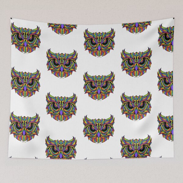 Item preview, Rainbow owl head designed and sold by RikkyTeesPride.