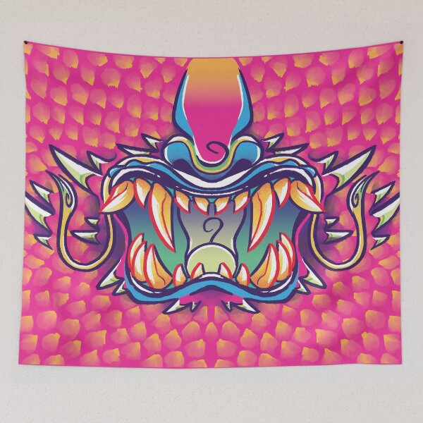 Item preview, The Dragon's Grin - Tropical Pink designed and sold by artskls.