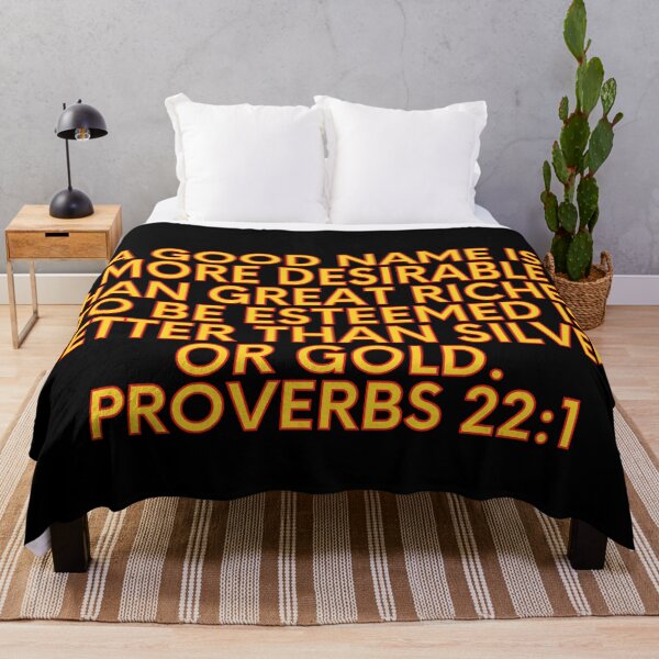 Item preview, Bible Verse Proverbs 22:1 designed and sold by Prayingwarrior.