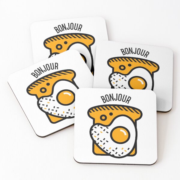 Item preview, french, toast, french toast, funny, humor, breakfast, food, bonjour designed and sold by helkav.