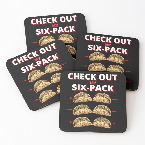Item preview, Funny Check Out My Six Pack, Funny Dad Gift, Taco Lover designed and sold by Sun Sand & Sea Art.