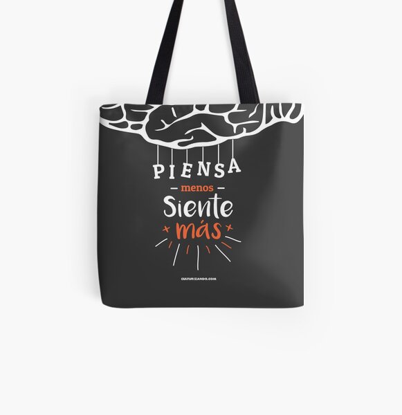 Piensa menos siente MÁS All Over Print Tote Bag