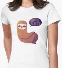 Nap Time, All The Time Women's Fitted T-Shirt