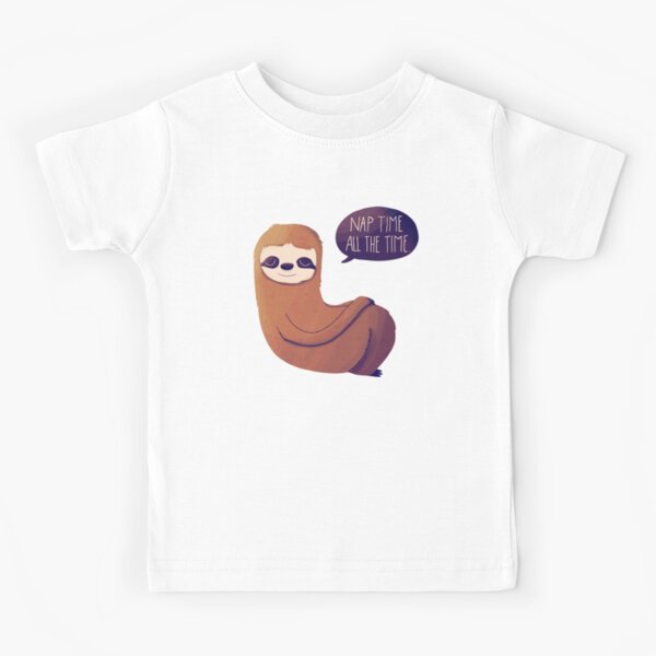 Nap Time, All The Time Kids T-Shirt