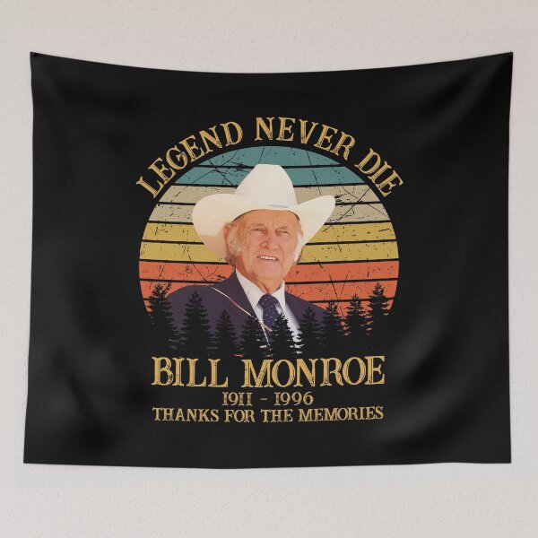 Item preview, Legend Never Die Bill Monroe Retro Thanks For The Memories designed and sold by NeilGraye.