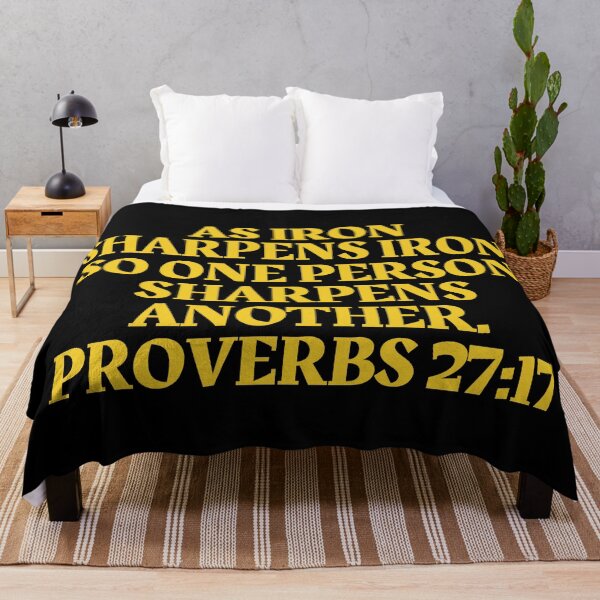 Item preview, Bible Verse Proverbs 27:17 designed and sold by Prayingwarrior.