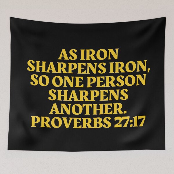 Item preview, Bible Verse Proverbs 27:17 designed and sold by Prayingwarrior.