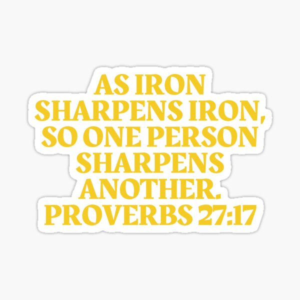 Item preview, Bible Verse Proverbs 27:17 designed and sold by Prayingwarrior.