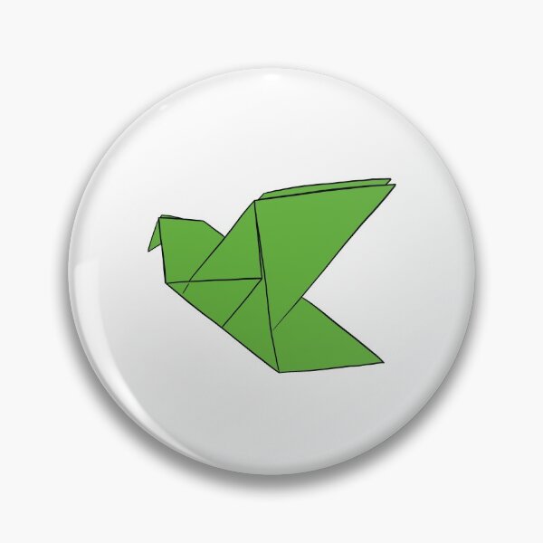 Item preview, Green Origami Bird in Flight designed and sold by Rocket-To-Pluto.