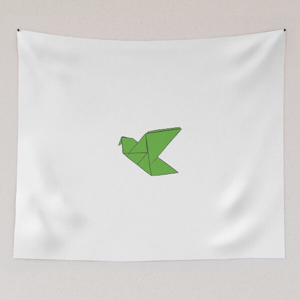 Item preview, Green Origami Bird in Flight designed and sold by Rocket-To-Pluto.
