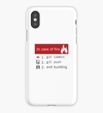 Git on Fire iPhone Case