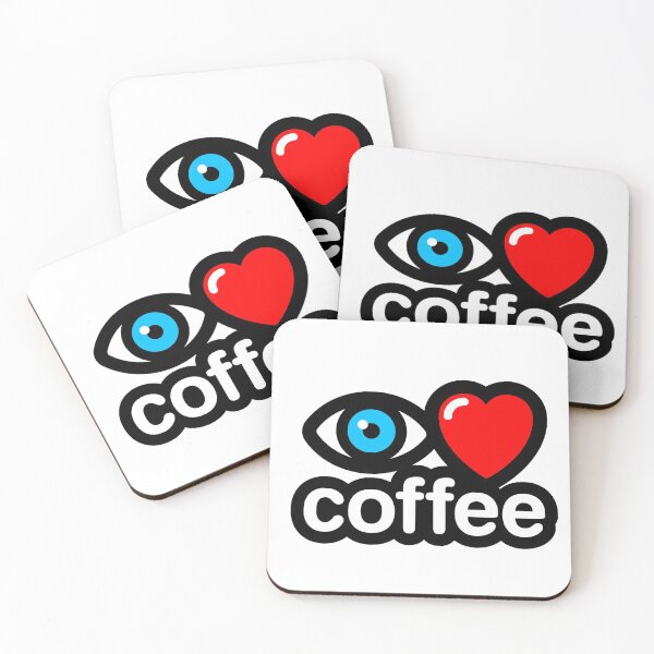 Artikelvorschau, ich liebe Kaffee entworfen und verkauft von MisterSquid.