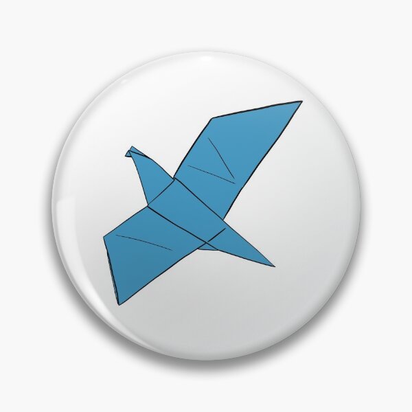 Item preview, Blue Origami Bird in Flight designed and sold by Rocket-To-Pluto.
