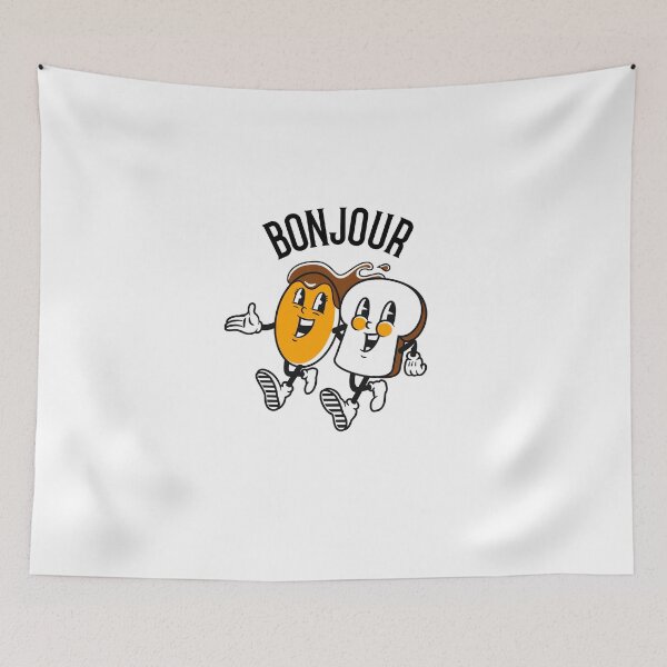 Item preview, french, toast, french toast, funny, humor, breakfast, food, bonjour designed and sold by helkav.
