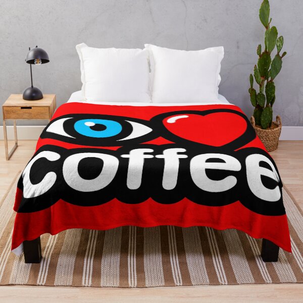 Item preview, i i love coffee (red) designed and sold by MisterSquid.