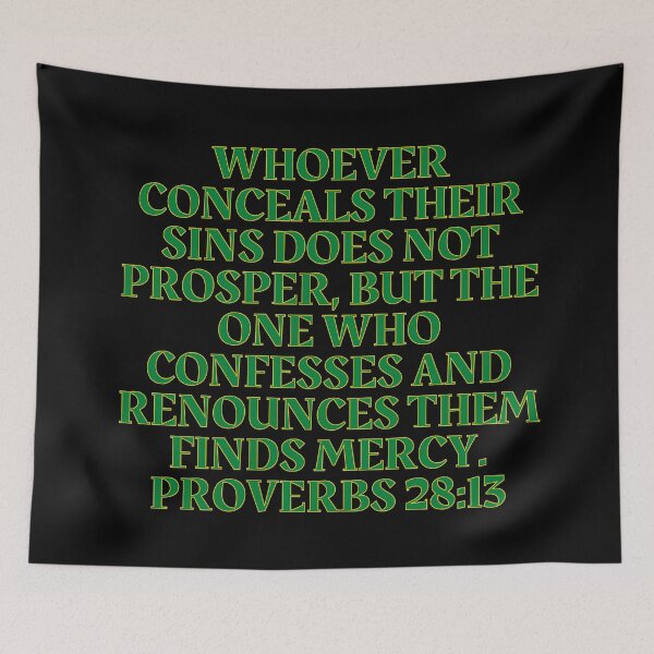 Item preview, Bible Verse Proverbs 28:13 designed and sold by Prayingwarrior.