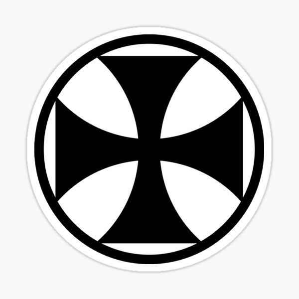 Maltese Cross Sticker