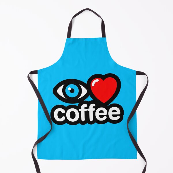 Item preview, i love coffee (blue) designed and sold by MisterSquid.
