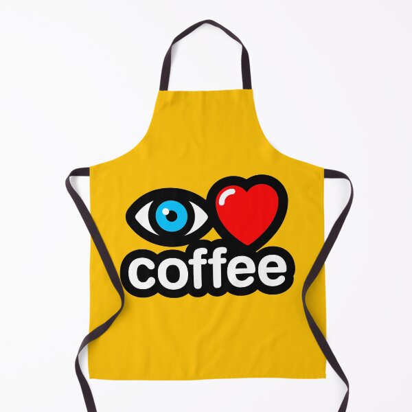 Item preview, i love coffee (yellow) designed and sold by MisterSquid.