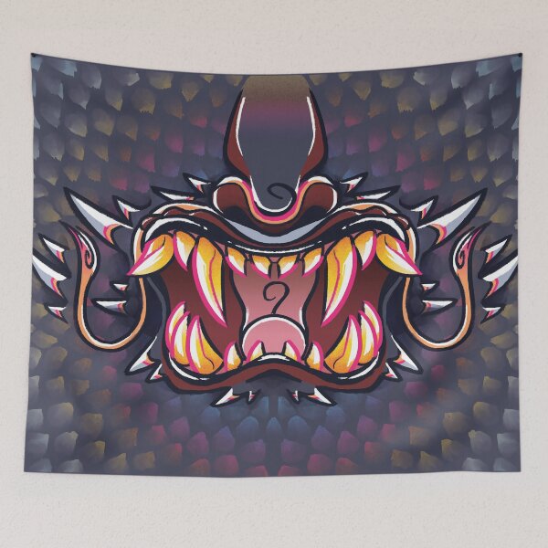 Item preview, The Dragon's Grin - Iridescent Black designed and sold by artskls.