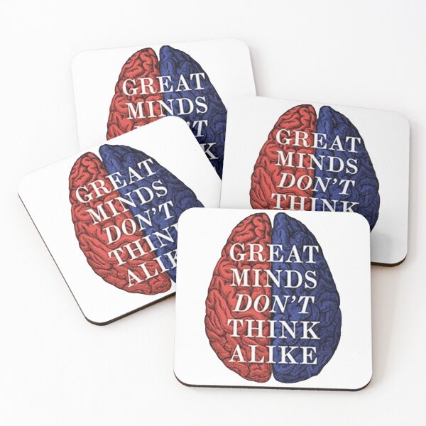 Item preview, great minds think different designed and sold by NiedzwieckiMora.