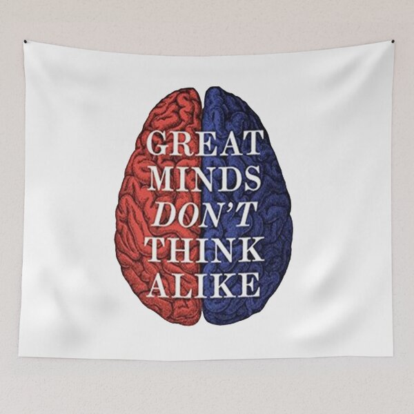 Item preview, great minds think different designed and sold by NiedzwieckiMora.