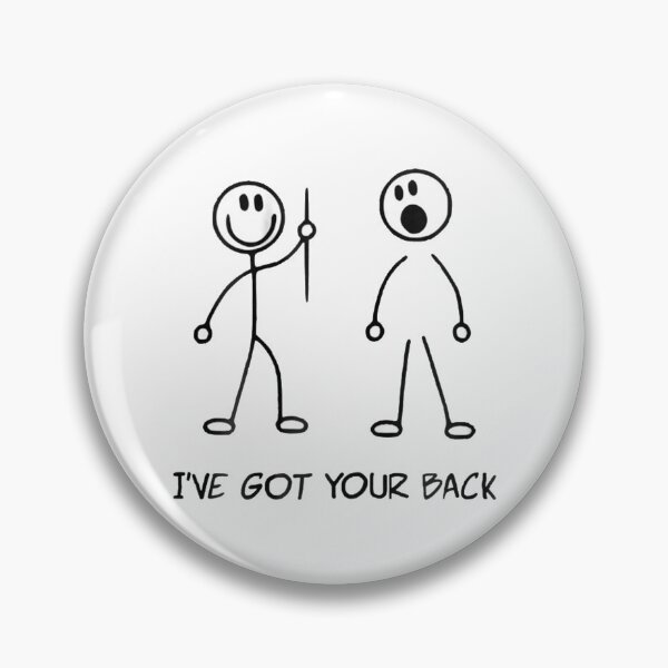Item preview, I've Got Your Back Stick Figure designed and sold by ThiReals.
