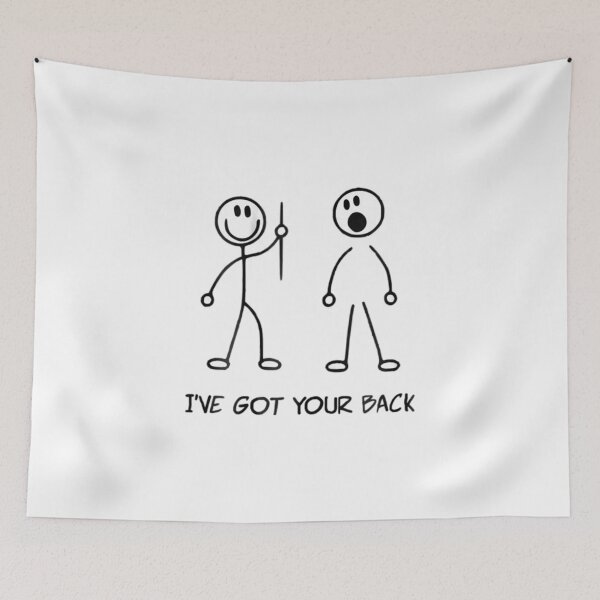Item preview, I've Got Your Back Stick Figure designed and sold by ThiReals.