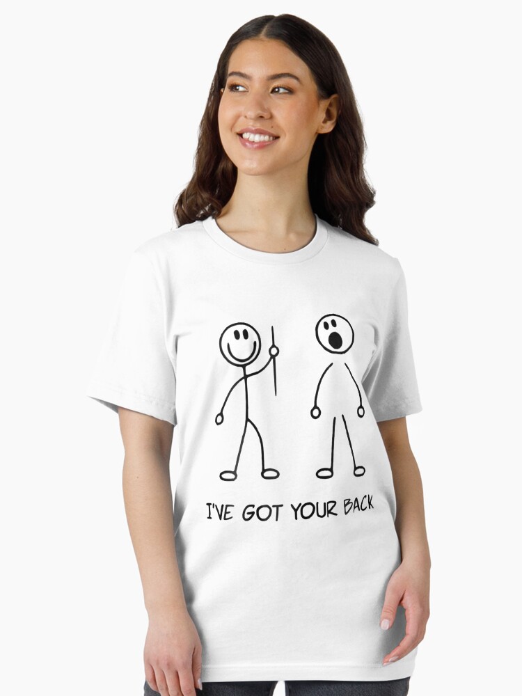 I've Got Your Back Stick Figure