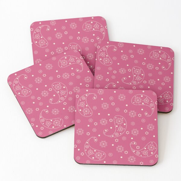 Item preview, Raspberry Red and Buttercream Paisley Print designed and sold by iCraftCafe.